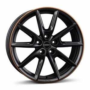 Borbet LX18 Black Matt Rim Copper 8x18 5/112 ET44 N57.1