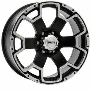 Dotz Desert Matt Black Polished 8x17 6/139.7 ET35 N67.1