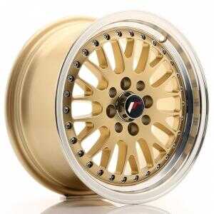 Japan racing JR10 Gold Machined LIP 8x15 4/100 ET15 N74.1