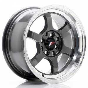 Japan racing JR12 Gun Metal Machined LIP 7.5x15 4/100 ET26 N73.1