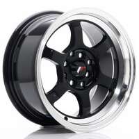 Japan racing JR12 Shiny Black 7.5x15 4/100 ET26 N73.1