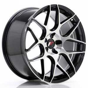 Japan racing JR18 Gloss Black Machined Face 7x17 5/100 ET40 N73.1