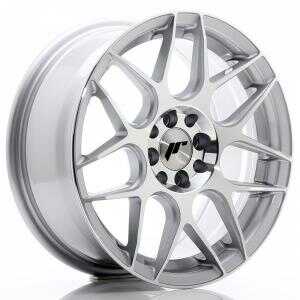 Japan racing JR18 Silver Machined Face 7x17 4/100 ET40 N73.1