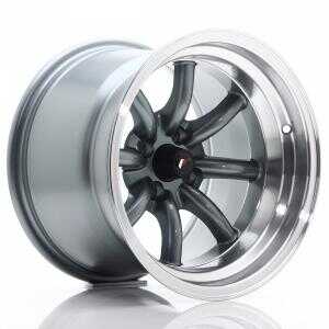 Japan racing JR19 Gun Metal Machined LIP 8x15 4/100 ET0 N73.1