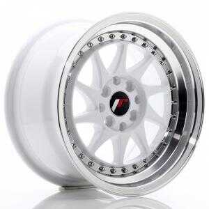 Japan racing JR26 White Machined LIP 8x15 4/100 ET25 N67.1