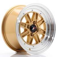 Japan racing JR31 Gold Machined LIP 7.5x15 4/100 ET20 N73.1