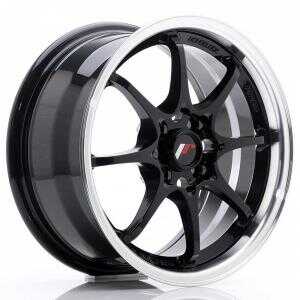 Japan racing JR5 Gloss Black Machined LIP 7x15 4/100 ET35 N73.1