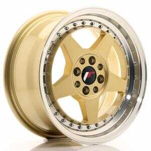 Japan racing JR6 Gold Machined LIP 7x15 4/100 ET35 N67.1