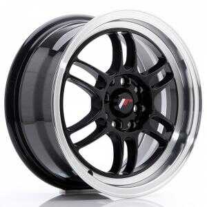 Japan racing JR7 Gloss Black Machined LIP 7x15 4/100 ET38 N73.1