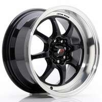 Japan racing TF2 Shiny Black 7.5x15 4/100 ET30 N73.1