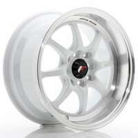 Japan racing TF2 White Machined LIP 7.5x15 4/100 ET30 N73.1