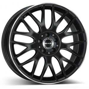 MAK Arrow Black polished lip 10x21 5/112 ET22 N66.6