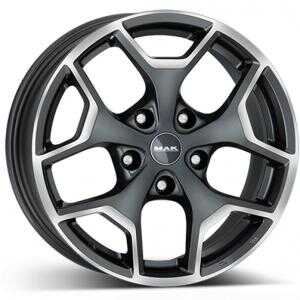 MAK Libertyt Gunmetal Machined Face 7.5x18 5/127 ET44 N71.6