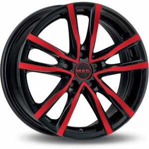 MAK Milano Black And Red 8x18 5/110 ET40 N65.1