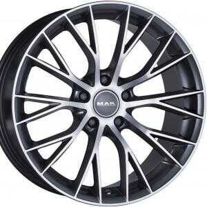 MAK Munchen Gunmetal Machined Face 8.5x19 5/120 ET18 N72.6