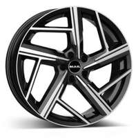 MAK Qvattro Black polished 8.5x19 5/112 ET20 N66.5