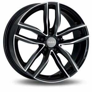 MAK Sarthe Black Machined Face 8.5x19 5/112 ET32 N66.5