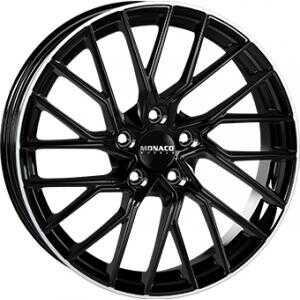 Monaco GP11 Gloss Black  Polished lip 8x18 5/112 ET28 N66.5