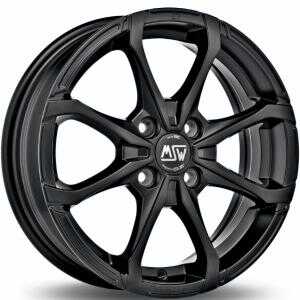 MSW x4 Matt Black 5x15 4/100 ET38 N60.1