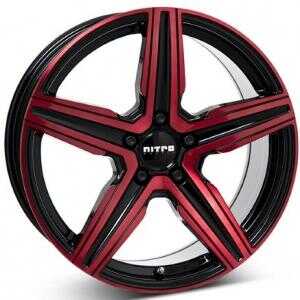 Nitro Spark Gloss Black Red 8.5x20 5/108 ET45 N65.1