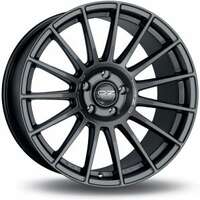 OZ Superturismo Dakar Matt Gun Metal Silver Lettering 9x21 5/112 ET50 N66.5