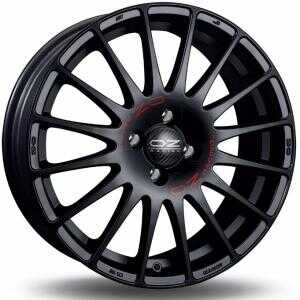 OZ Superturismo GT Matt Black Red Lettering 6.5x15 4/100 ET37 N68