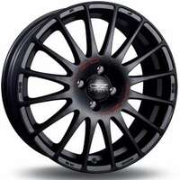 OZ Superturismo GT Matt Black Red Lettering 8x17 5/100 ET35 N68