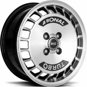 Ronal R10 TURBO Black front cut 7x15 4/98 ET37 N68