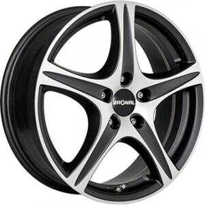 Ronal R56 Dull Black  Polished 6x15 5/100 ET38 N57.1