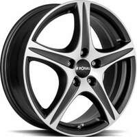 Ronal R56 Matt Black front cut 6.5x16 4/100 ET45 N68