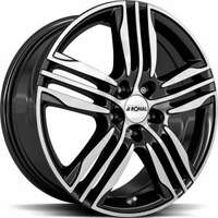 Ronal R57 Black front cut 7.5x17 5/100 ET38 N68