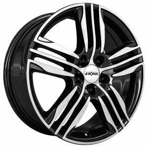 Ronal R57 Black Polished 7.5x17 5/105 ET42 N56.6