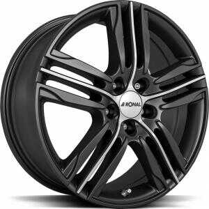 Ronal R57 Matt Black front cut 7.5x17 5/100 ET38 N68