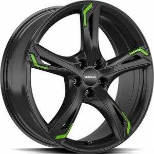 Ronal R62 Green Jet Black 7.5x17 5/108 ET45 N76