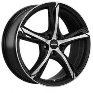 Ronal R62 Matt Black Polished 7.5x18 5/108 ET40 N76