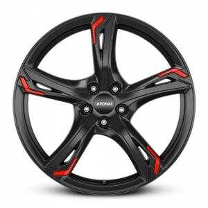 Ronal R62 Red Jet Black 7.5x17 5/108 ET45 N76