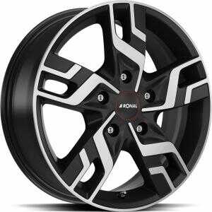 Ronal R64 Jet Black Matt front cut 7x17 5/114.3 ET45 N66.1