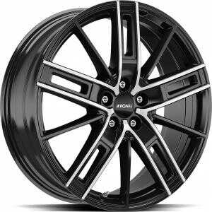 Ronal R67 Jet Black front cut 8.5x20 5/108 ET40 N76