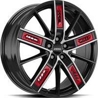 Ronal R67 Red Left Jet Black front cut 8.5x20 5/108 ET40 N76