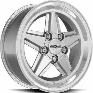 Ronal R9 Silver rim LIP cut 7x16 5/112 ET23 N66.6